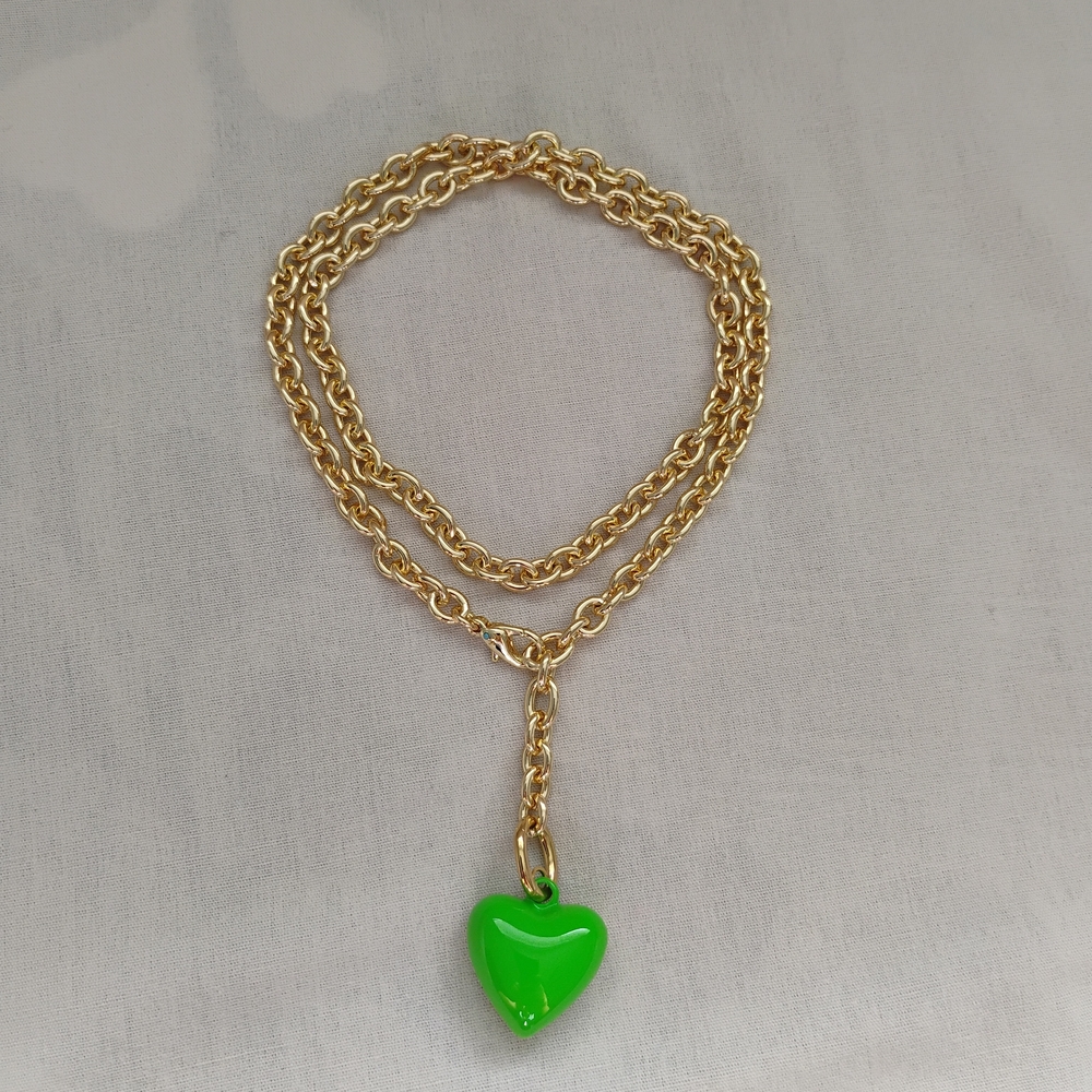 Roxanne Assoulin The Mini Puffy Heart Charm Necklace - Picture 2 of 2